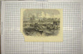 Original Old Antique Print Launch Isis Life-Boat Oxford Boats