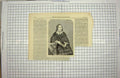 Original Old Antique Print 1859 Portrait Miss Edith Haraud Lady 19th