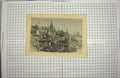Original Old Antique Print Hindoo Temples Benares Architecture