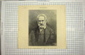 Original Old Antique Print 1877 Portrait Comte Victor Marie Hugo 19th