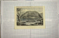 Old Antique Print War New Zealand Alexandra Redoubt Tuakau Waikato River