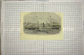Original Old Antique Print Ship Wreck Baron Osy Limehouse Reach