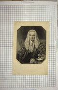 Original Old Antique Print Cook Portrait James Abercromby Speaker House Commons