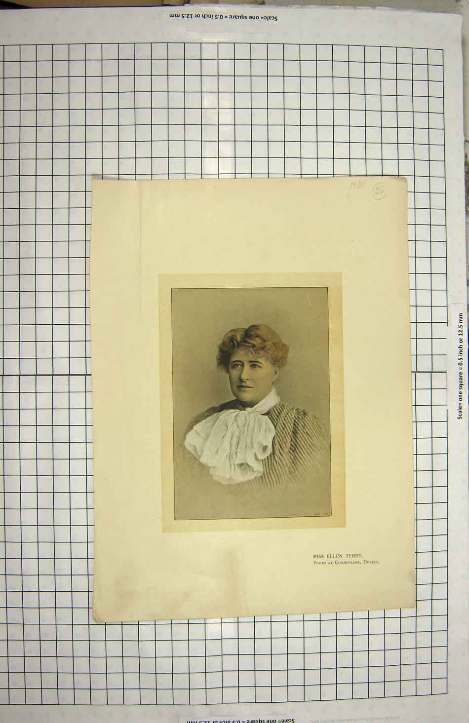Original Old Vintage Print Portrait Ellen Terry Chancellor Dublin 1920 20th