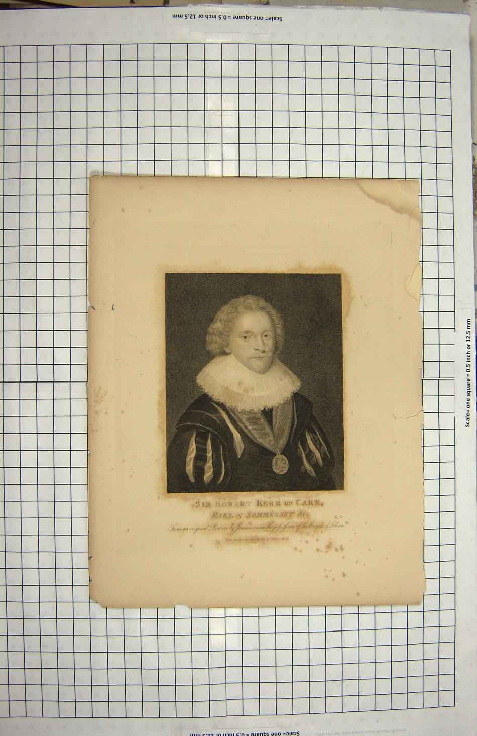 Original Old Antique Print 1806 Sir Robert Kerr Carr Earl Sommerset Portrait