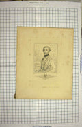 Original Old Antique Print 1789 Portrait John Grace Arch-Duke France 18th