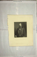 Original Old Antique Print Portrait Sir Francis Crossley Bart