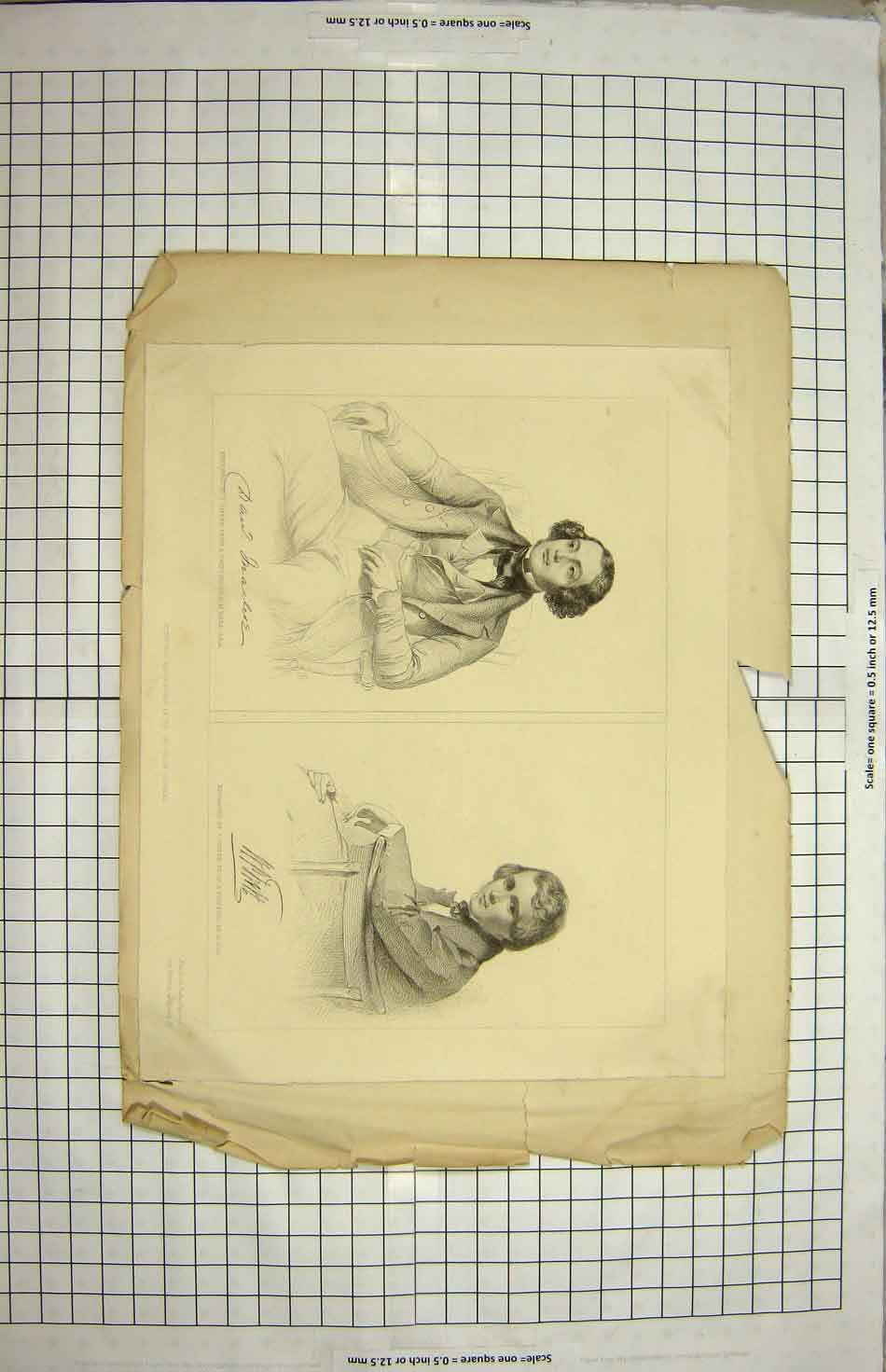 Original Old Antique Print Engraving Portrait Smyth Egg Ward