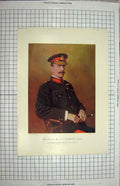 Original Old Antique Print Major-General Clements Twelfth Brigade South Africa