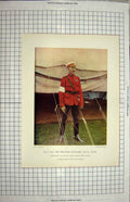 Original Old Antique Print Lieut-Gen. William Gatacre South African Field Force