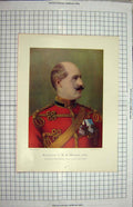 Old Antique Print Major-General Douglas Commanding Ninth Brigade Africa