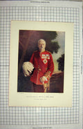 Original Old Antique Print Lieutenant-General Sir Low Commanding Bombay Army