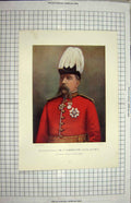 Original Old Antique Print Lieutenant-General Sir Carrington South Africa