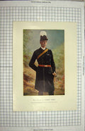 Original Old Antique Print Major-General Talbot Coke Tenth Brigade South Africa