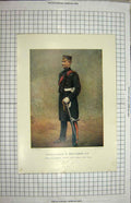Old Antique Print Lieutenant General Pole-Carew Commanding Eleventh Field