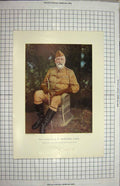 Old Print Ref.930 Brigadier-General Dartnell Commanding Volunteer Brigade