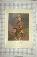 Old Antique Print Colonel Mackinnon City Commanding Imperial Volunteers