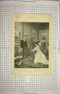 Original Old Antique Print 1900 Knickerbocker Theatre Kendal Blossom Quick 20th
