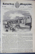 Original Old Antique Print 1838 Somerset House Princess Elizabeth Hatfield 19th