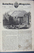 Original Old Antique Print 1838 Court-Yard Heidelberg Castle Architecture 19th