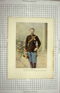 Original Old Antique Print Portrait Royal Highness Grand Duke Ferdinand Austria