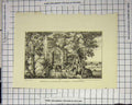 Original Old Antique Print Newgate Formerly Leading Hastings Gate