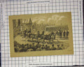 Original Old Antique Print Trotting Teams From Vienna C. Bradley