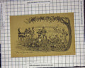 Original Old Antique Print Jumping The Fence Horses Siers C. Bradley