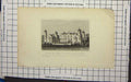 Original Old Antique Print Cobham Hall Kent Earl Darnley
