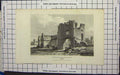 Original Old Antique Print Gateway To The Priory Norfolk
