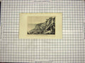 Original Old Antique Print View Lovers Seat Hastings England Sea Cliffs