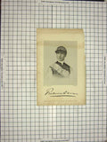 Original Old Antique Print 1890 Portrait Roderic Owen Jockey 19th