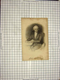 Original Old Antique Print Portrait Hastings Humphry Finden