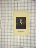 Original Old Antique Print Portrait John Holland Engraving Adlard