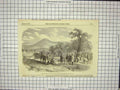 Old Antique Print 1856 Fishing Feast Mayor Annual Survey Plymouth Council 19th