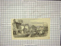 Original Old Antique Print View Mill-Hill Victoria Bridge Yorkshire England