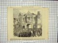 Original Old Antique Print 1865 Opening New Corn Exchange Aylesbury England