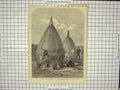 Original Old Antique Print Buoys Grapnels Atlantic Telegraph Cable Fine Art