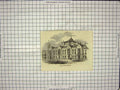 Original Old Antique Print Queen'S College Birmingham England Architecture