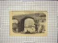 Original Old Antique Print Inundation Birmingham Floods Deritend Bridge River