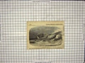 Original Old Antique Print View Ireland'S Eye Dublin Bay Cliffs Yacht