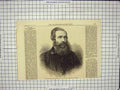 Original Old Antique Print 1868 Portrait Earl Spencer Lord Lieutenant Ireland