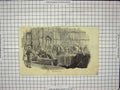Original Old Antique Print Scene Peers Taking Oaths House Commons