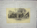 Original Old Antique Print Members House Commons Oaths Parliament