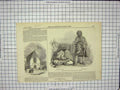 Old Antique Print 1848 Arabs Mohammed Ben Haddad Wesleyan Chapel Wantage 19th