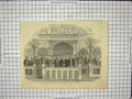 Original Old Antique Print Parliament Members House Commons Bar Lords Men