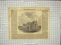 Antique Old Print Ref.874 1860 Fox Warren Cobham Surrey England Architecture