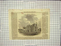 Antique Old Print Ref.875 1860 Fox Warren Cobham Surrey England Architecture