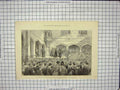 Original Old Antique Print 1889 Queen Eton Colleg Provost Prayers New Building