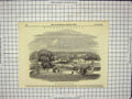 Original Old Antique Print 1849 Windsor Castle Part Great Terrace Eton Building